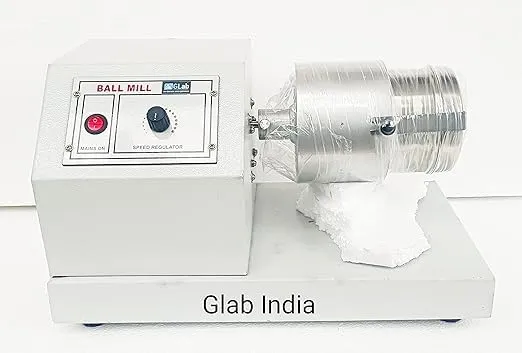 GLAB India 2 Kg Laboratory Ball Mill Machine | Heavy Duty Electrical Grinding & Mixing Equipment | Ideal for Research, Pharmaceutical, Chemical & Educational Labs | Compact & Durable Design