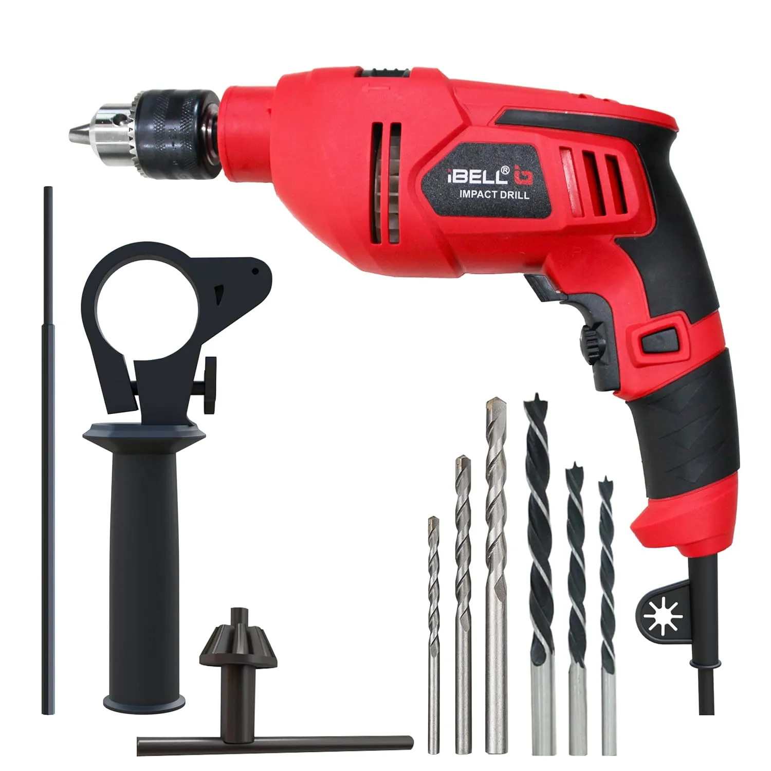 IBELL Electric Drill Impact Drill ID13-75, 650W, Copper Armature, Chuck 13mm, 2800 RPM, 2 mode selector, Forward/Reverse with variable speed